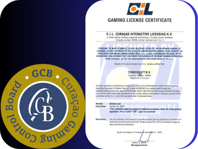 BdmBet Curacao Gaming Lizenz Zertifikat 5536/JAZ
